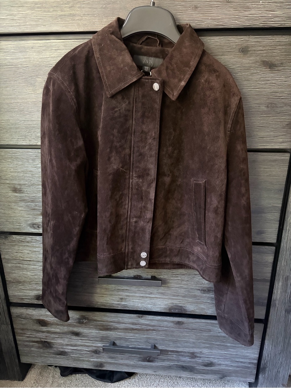 NWT 100% suede leather bomber jacket